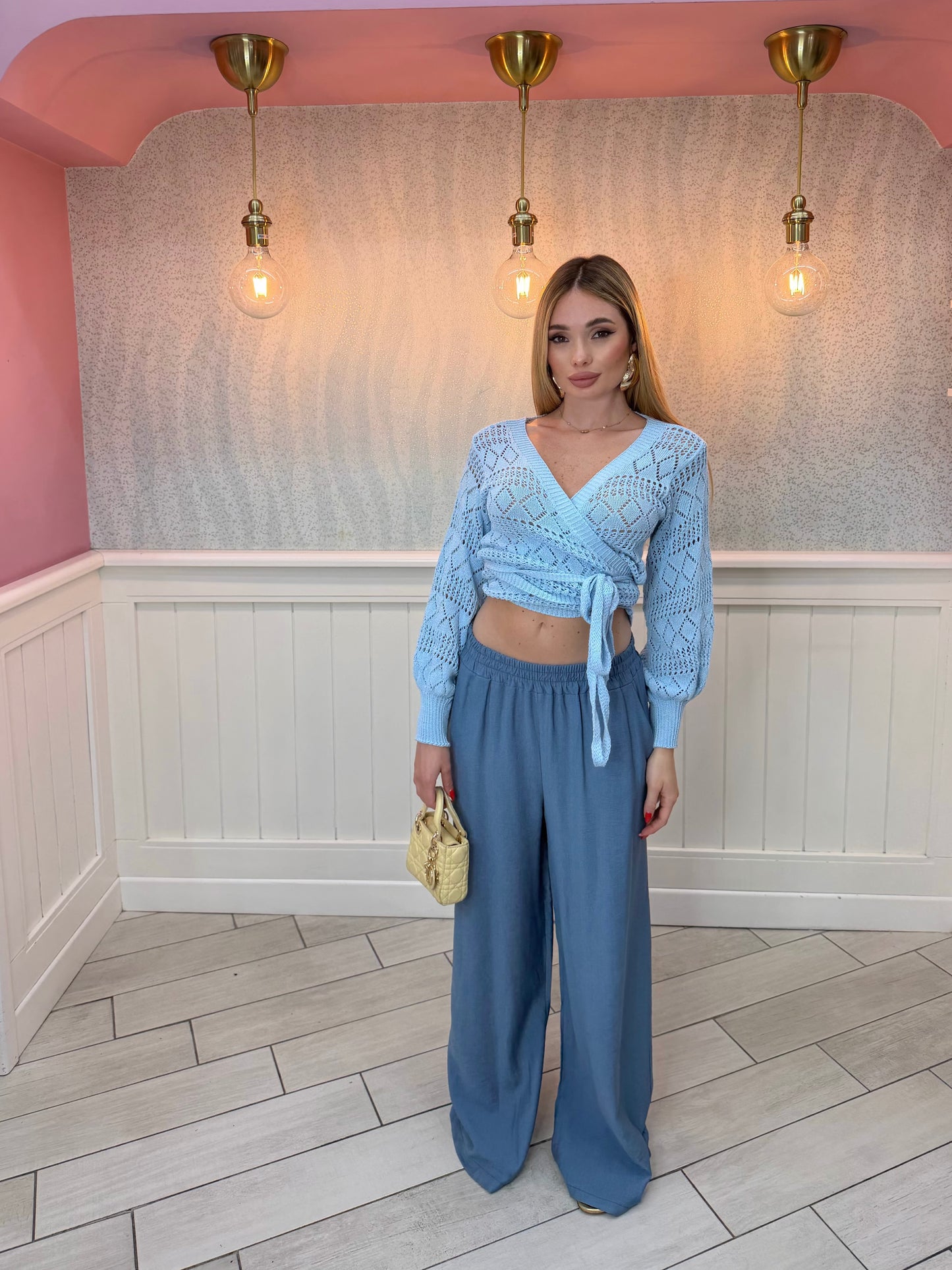 PANTALONE FRESK CELESTE