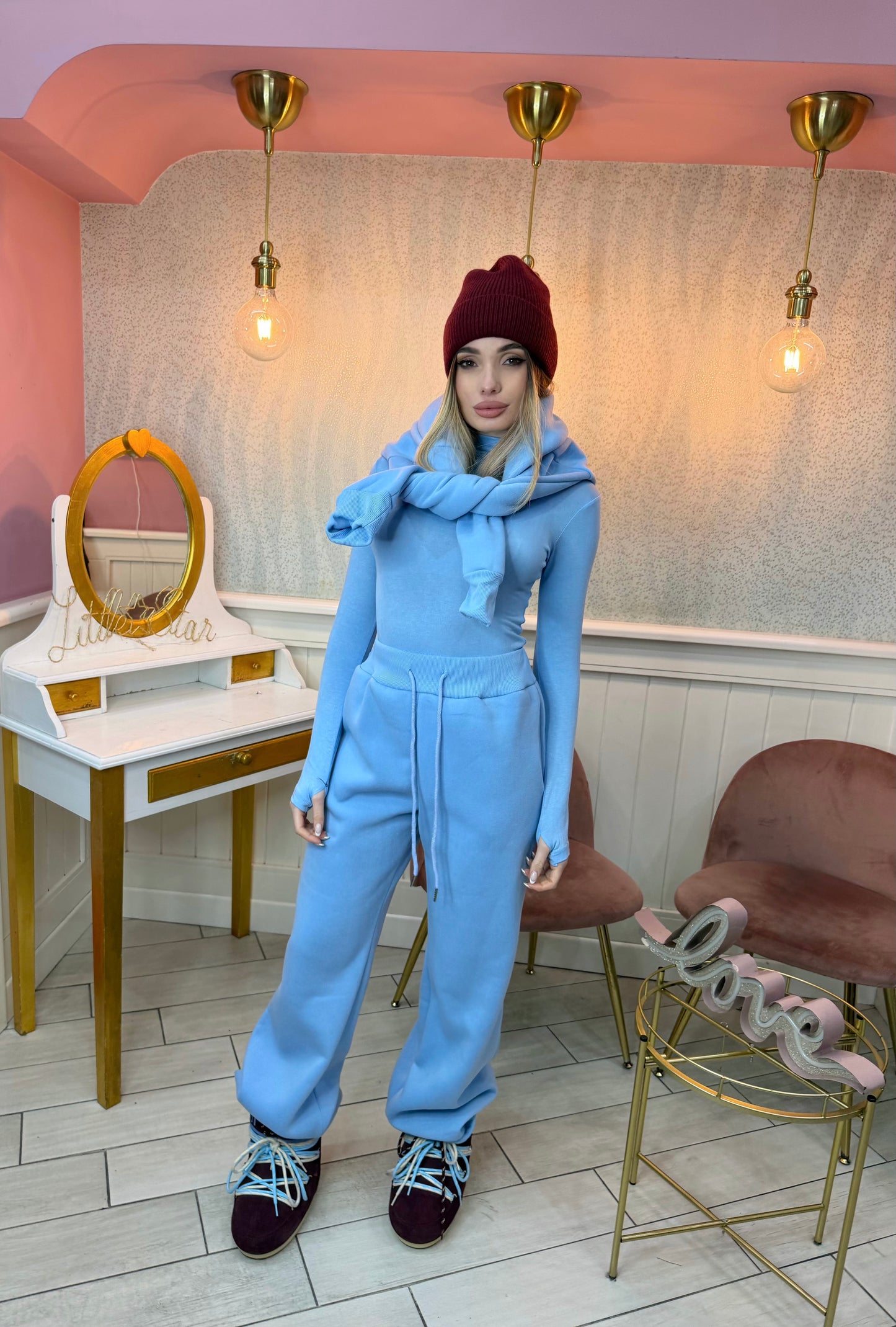 MAGLIA SEMIVELATA CELESTE