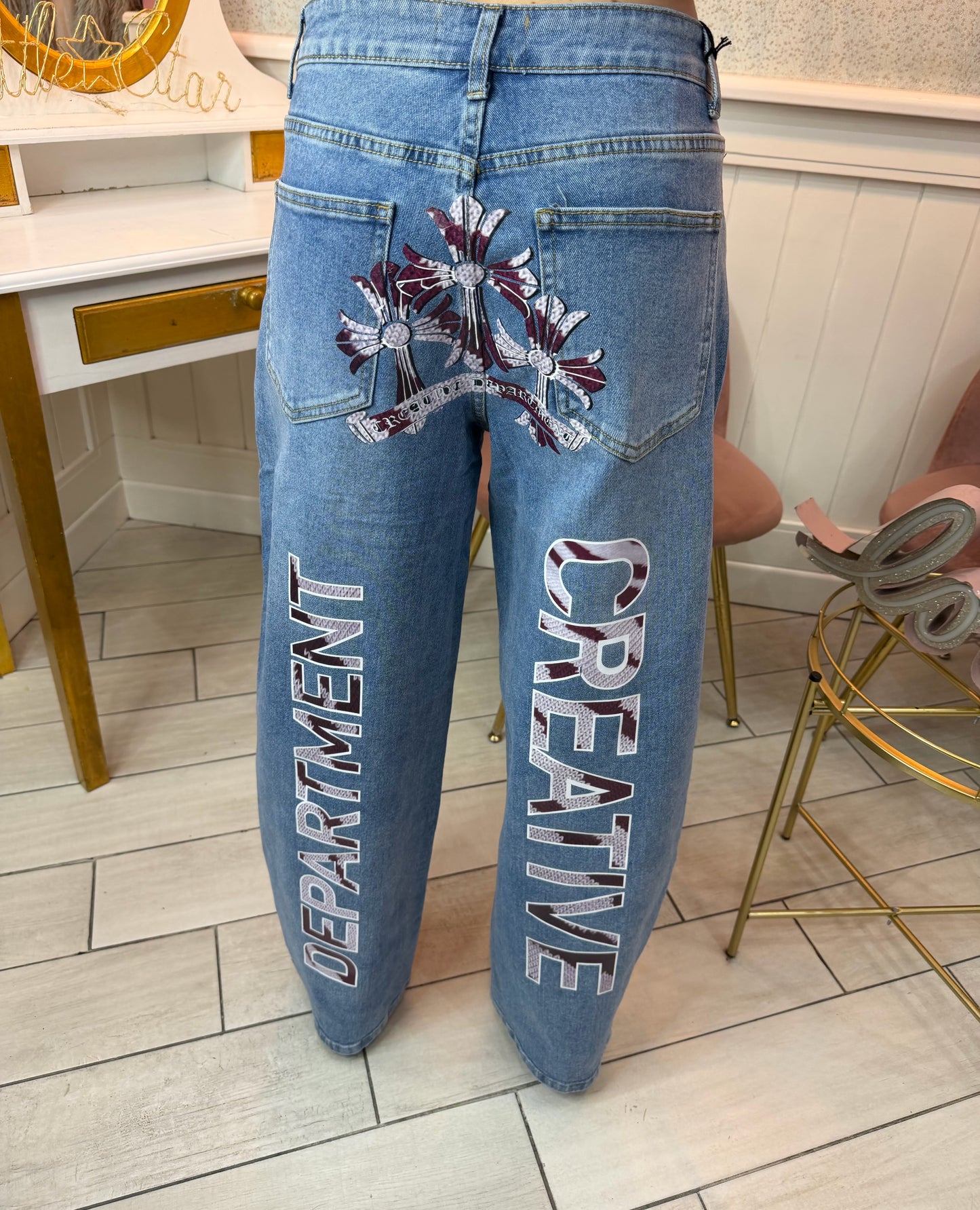 COORDINATO DENIM + PULL CREATIVE DEPT