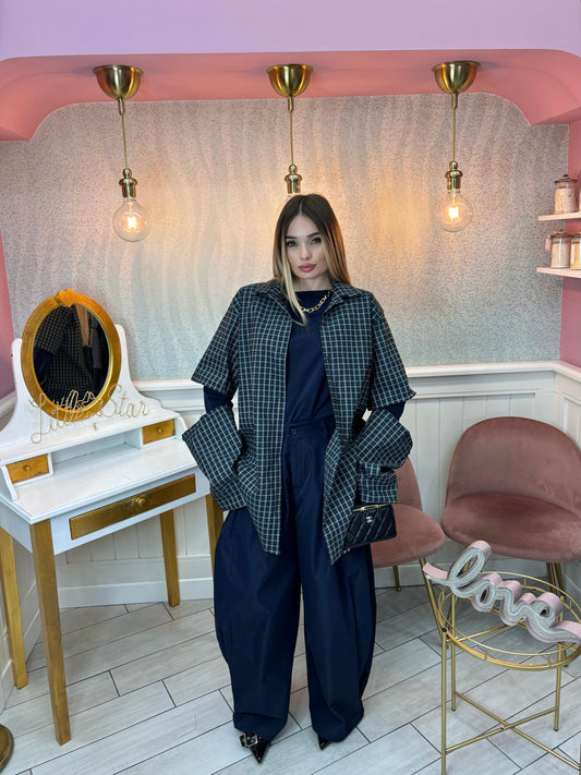 CAMICIA QUADRI VERDE