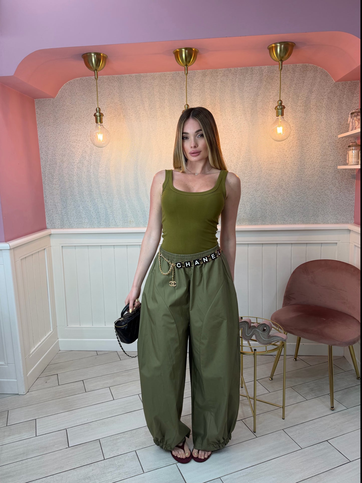 PANTALONE BAGGY VERDE JUSTWEST