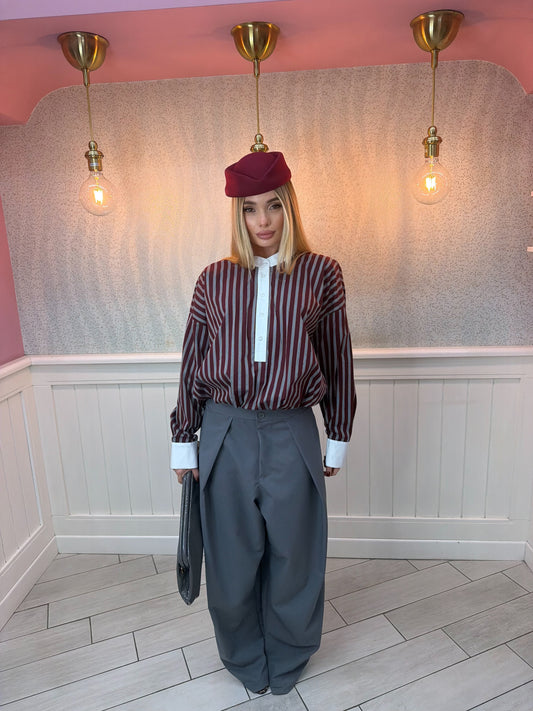 PANTALONE COUTURE GRIGIO