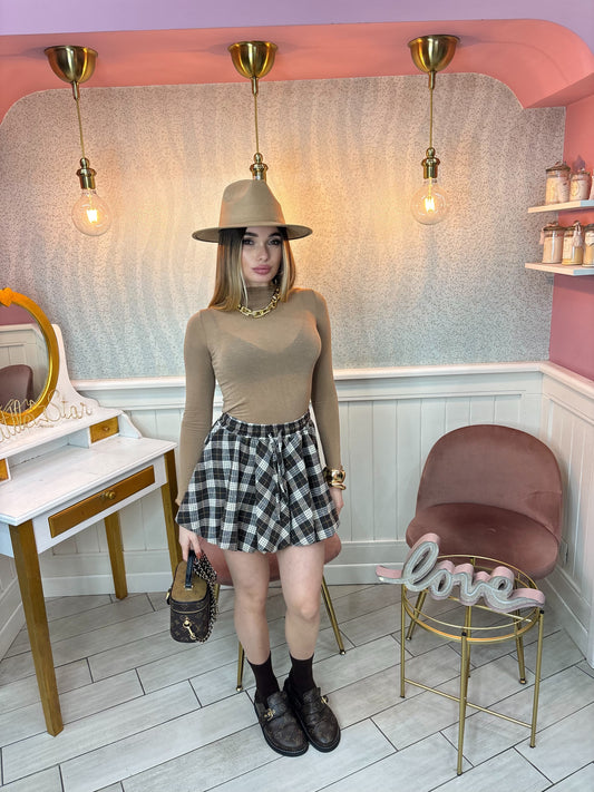 GONNA TARTAN MARRONE