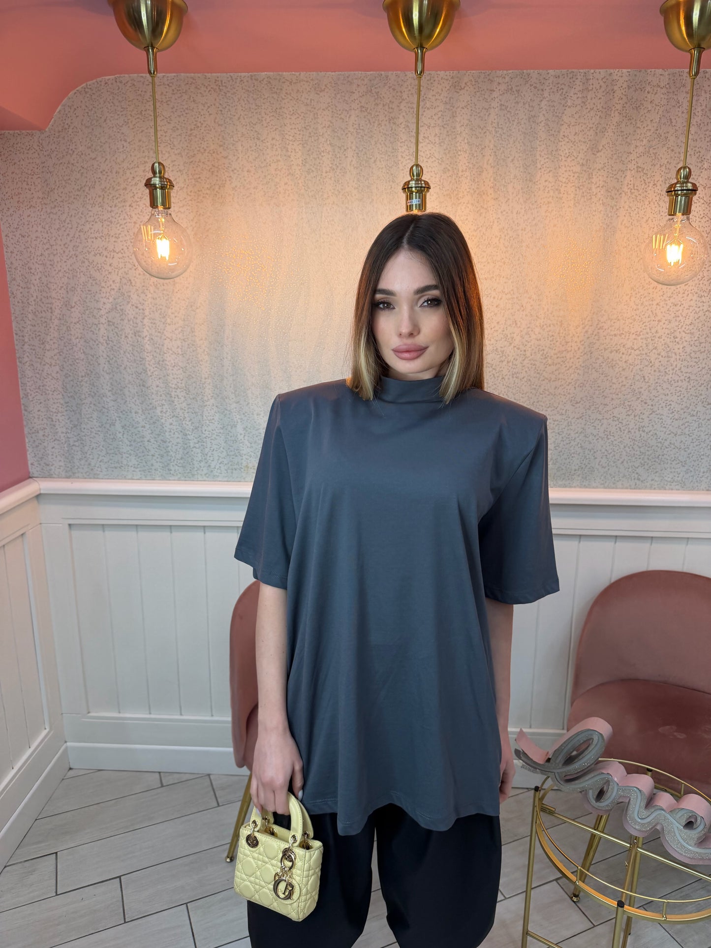 T-SHIRT CON SPALLINE JUSTWEST