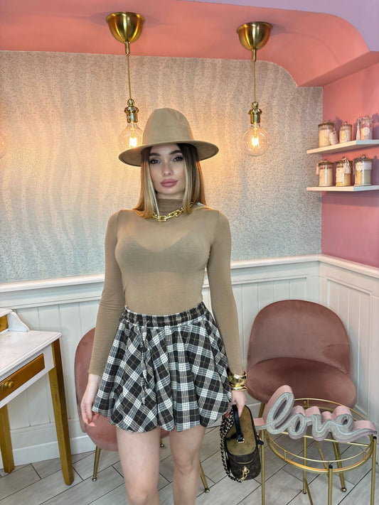 MAGLIA SEMITRASPARENTE CASHMERE CAMMEL