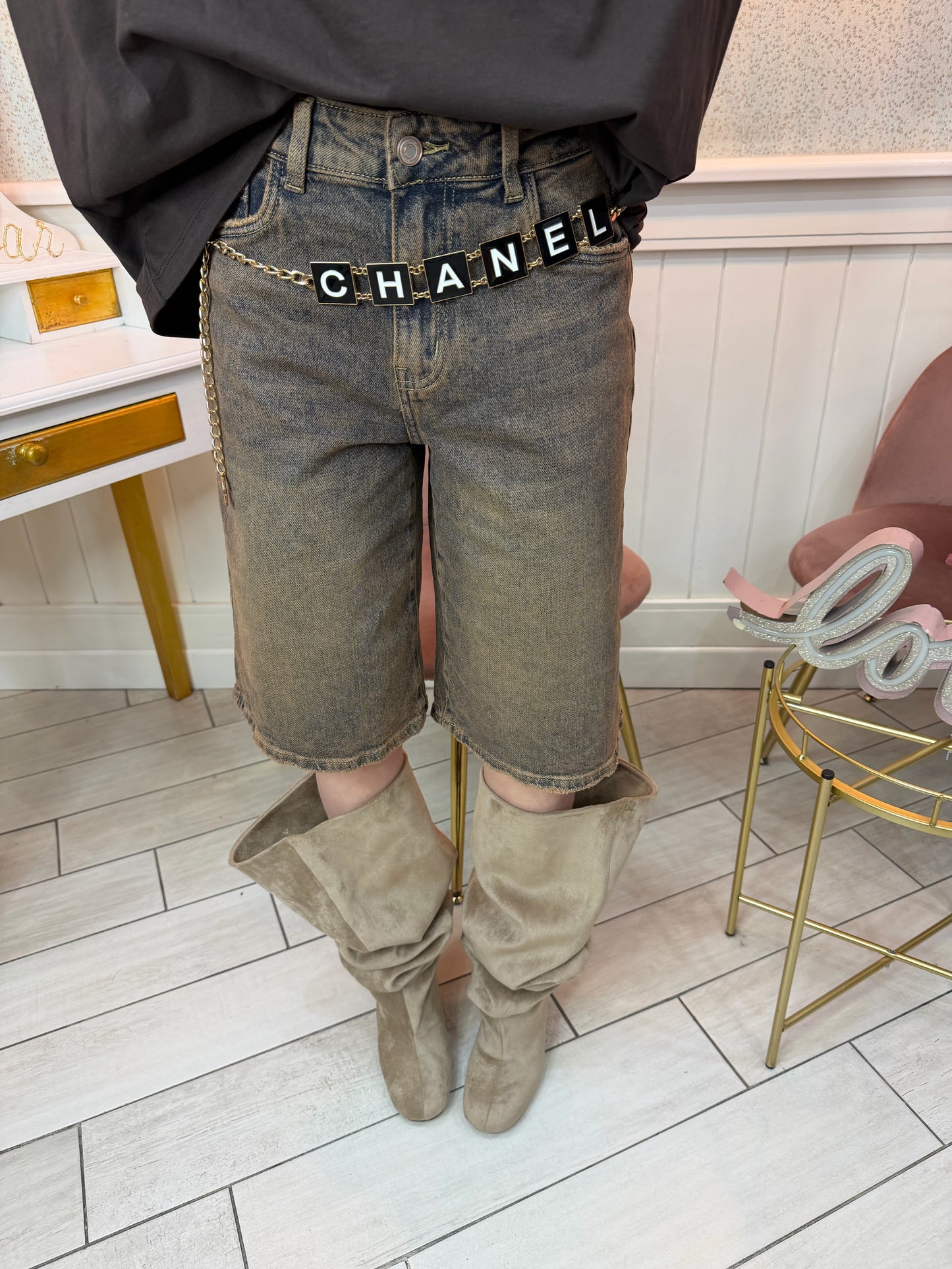 BERMUDA IN DENIM SAFARI