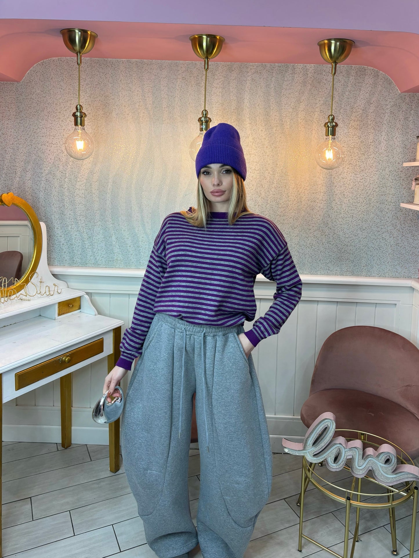 PULL AUNDREY (Viola & Grigio)