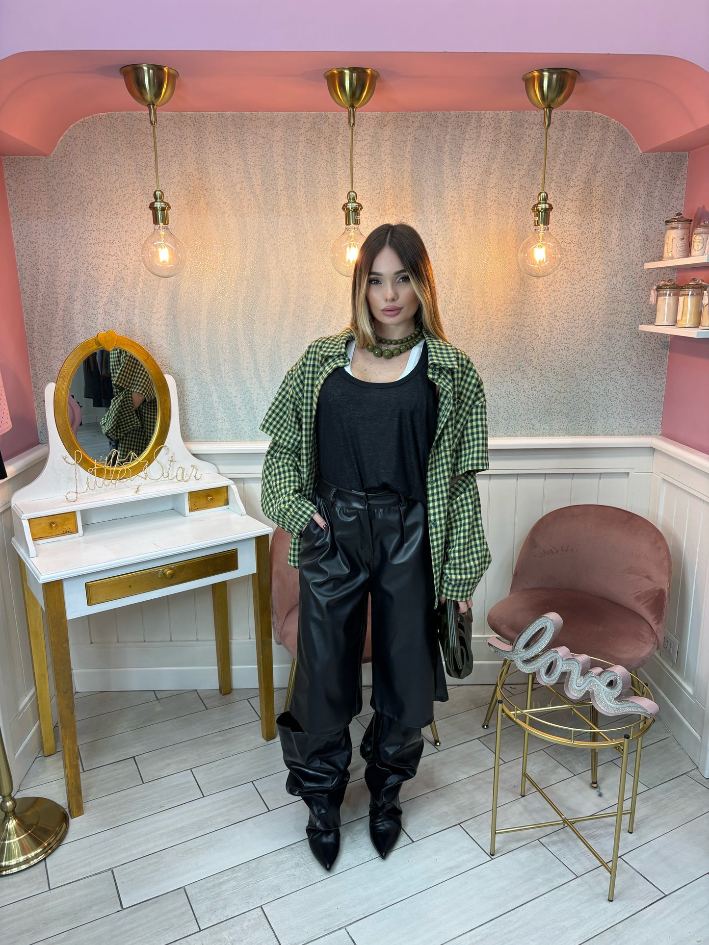 Bermuda ecopelle nero