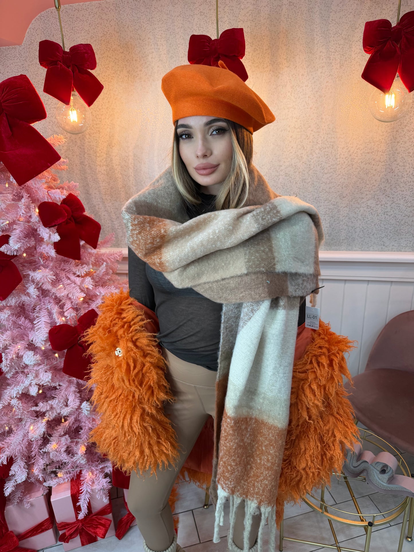 SCIARPA IN LANA ORANGE