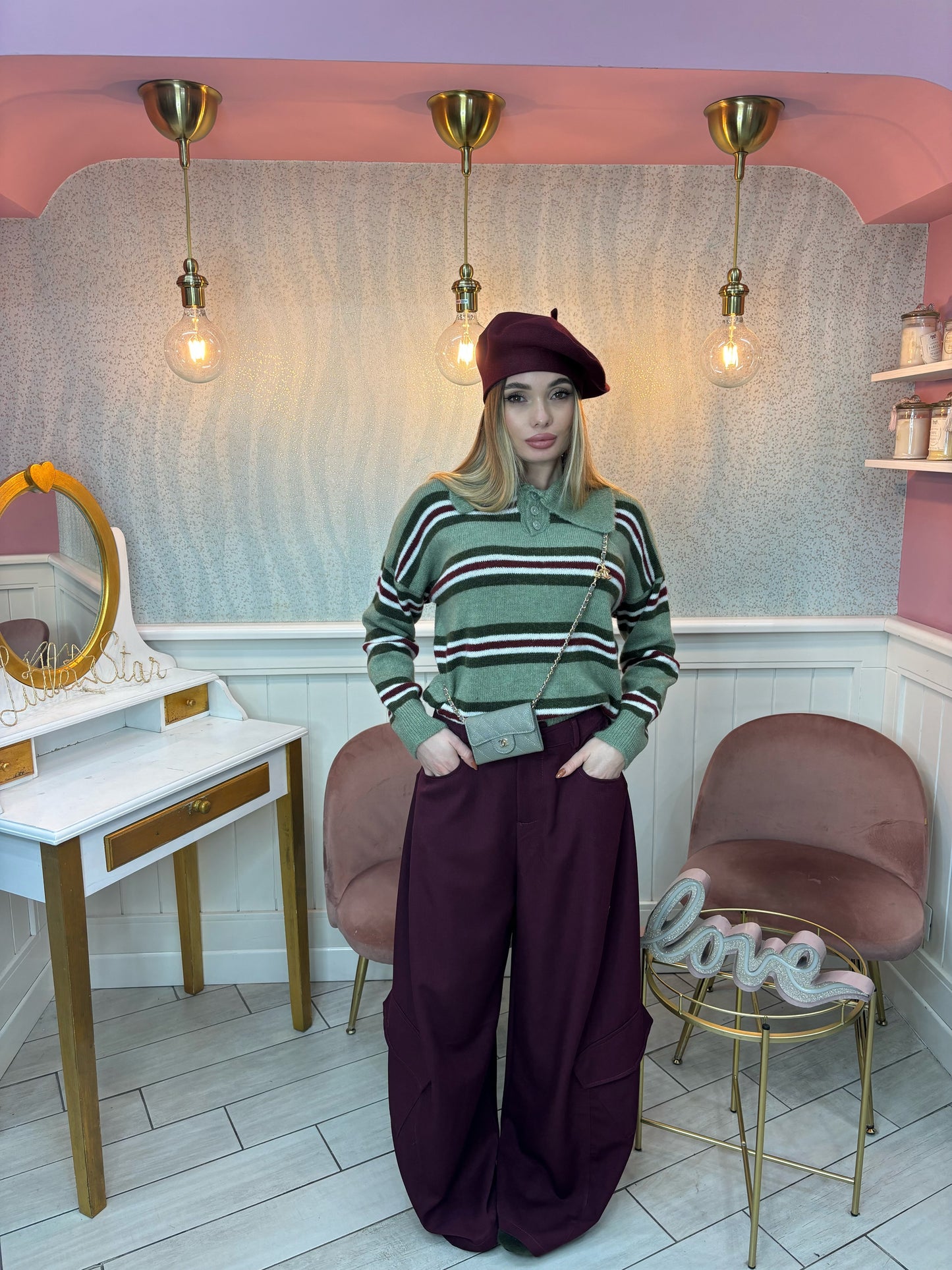 PANTALONE BALLON VIVIEN BORDEAUX