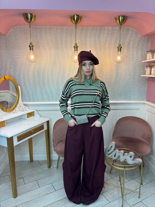 PANTALONE BALLON VIVIEN BORDEAUX