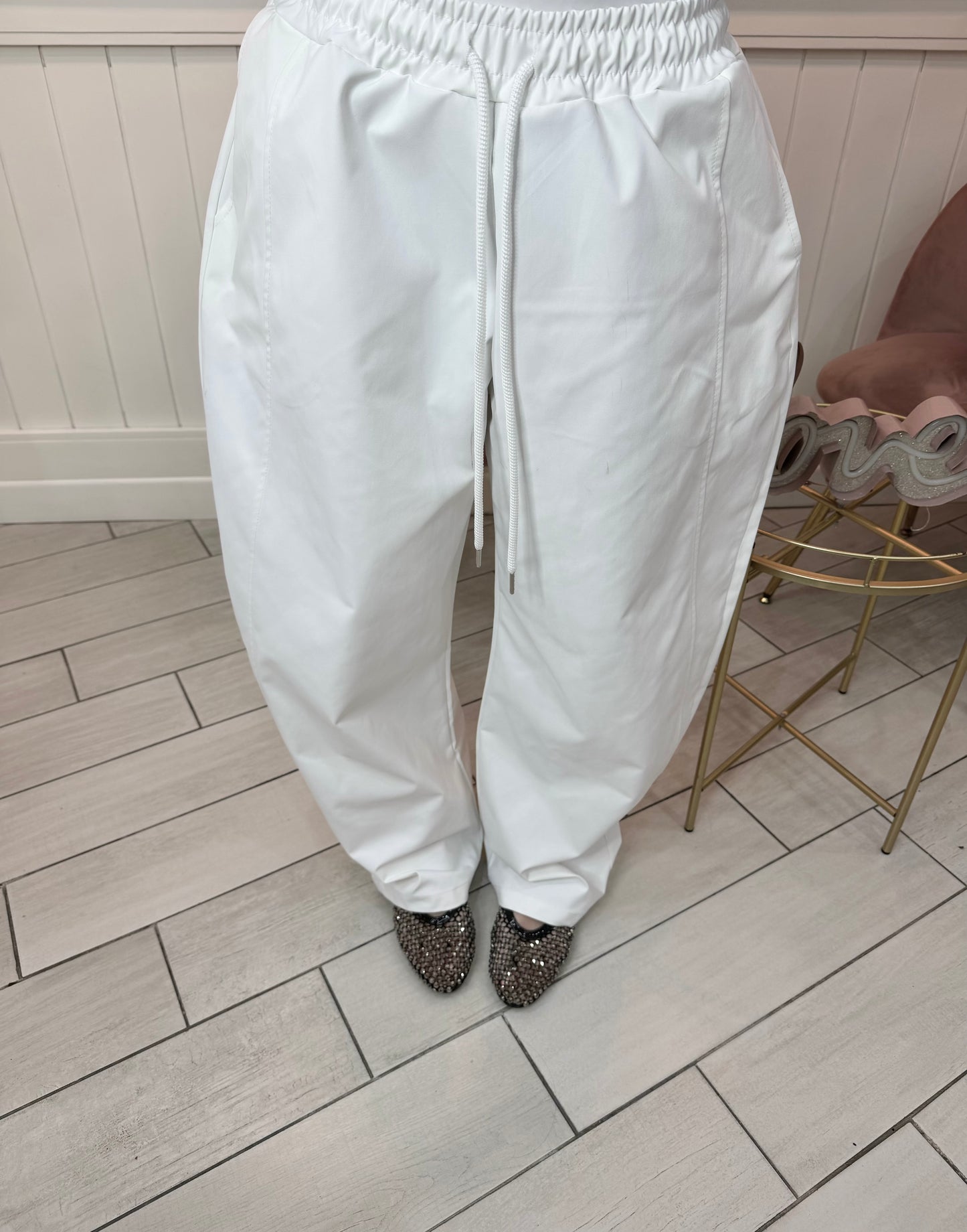 PANTALONE PERFECT BY JUSTWEST BIANCO