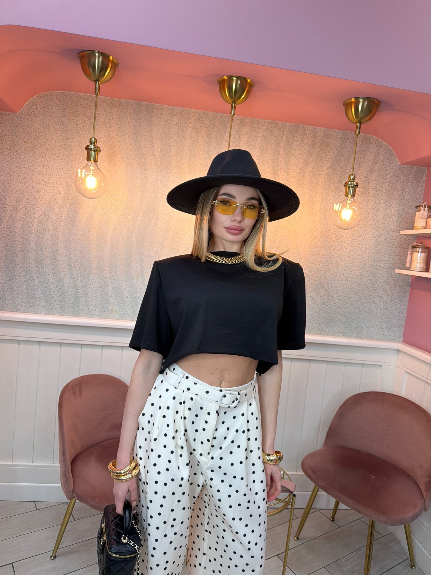 T-SHIRT CROP JUSTWEST NERA