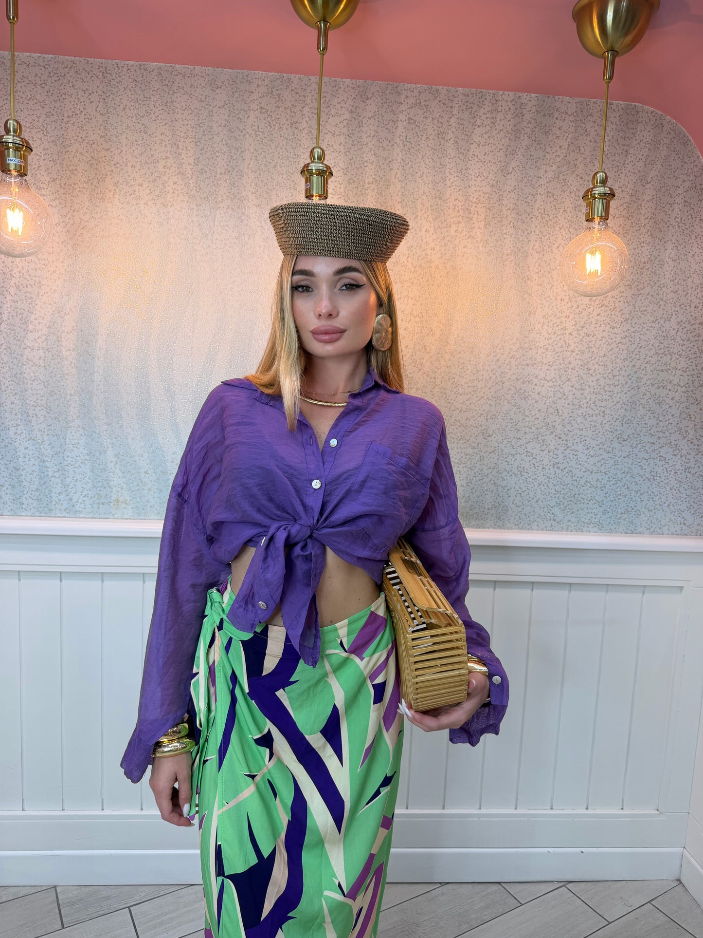 CAMICIA FIAMMA VIOLA