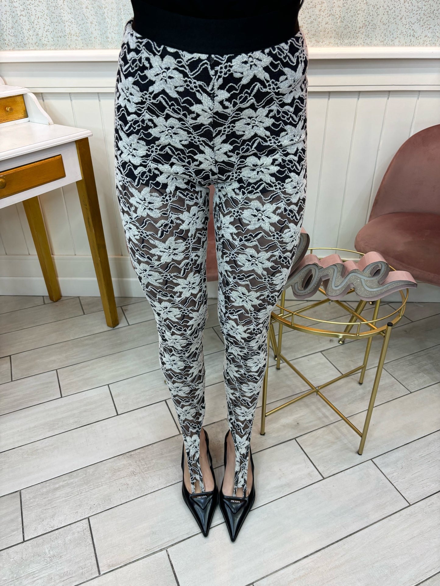 PANTALEGGINS ARENA BIANCO&NERO