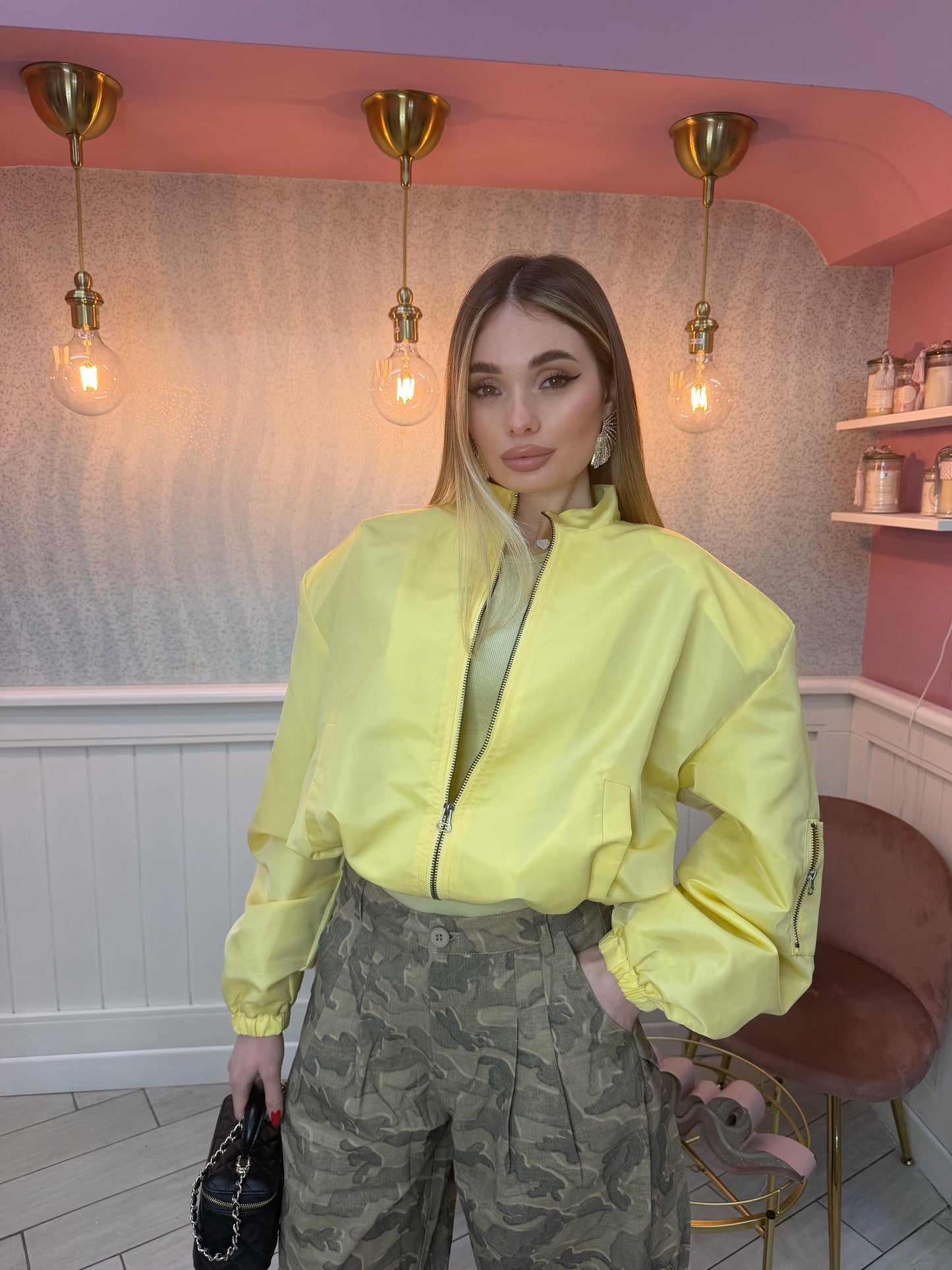 BOMBER GIALLO CON SPALLINA INTERNA