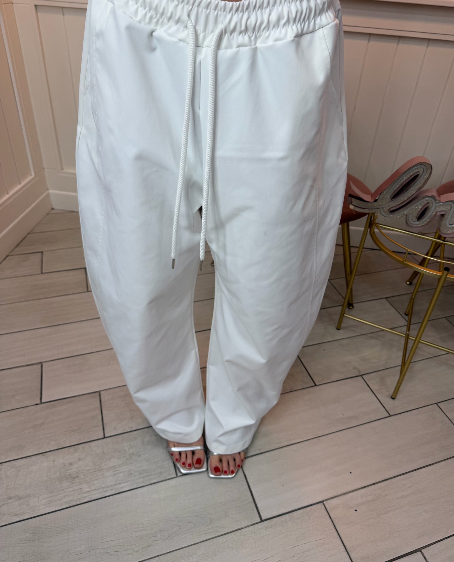 PANTALONE BALLON WHITE JUSTWEST