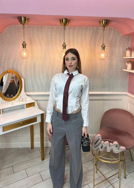 CAMICIA BUSTINO BIANCA