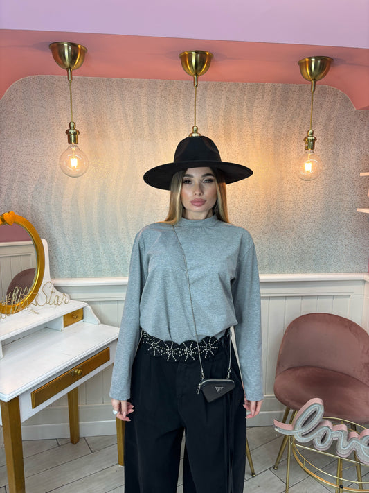 SHIRT MANICA LUNGA GRIGIA