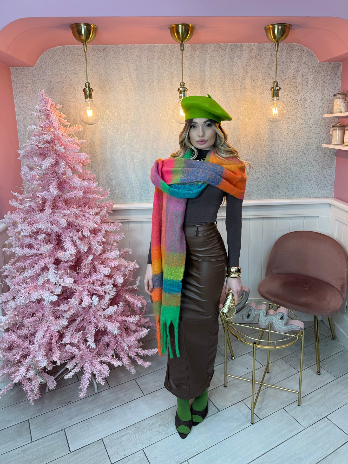 SCIARPA IN LANA RAINBOW